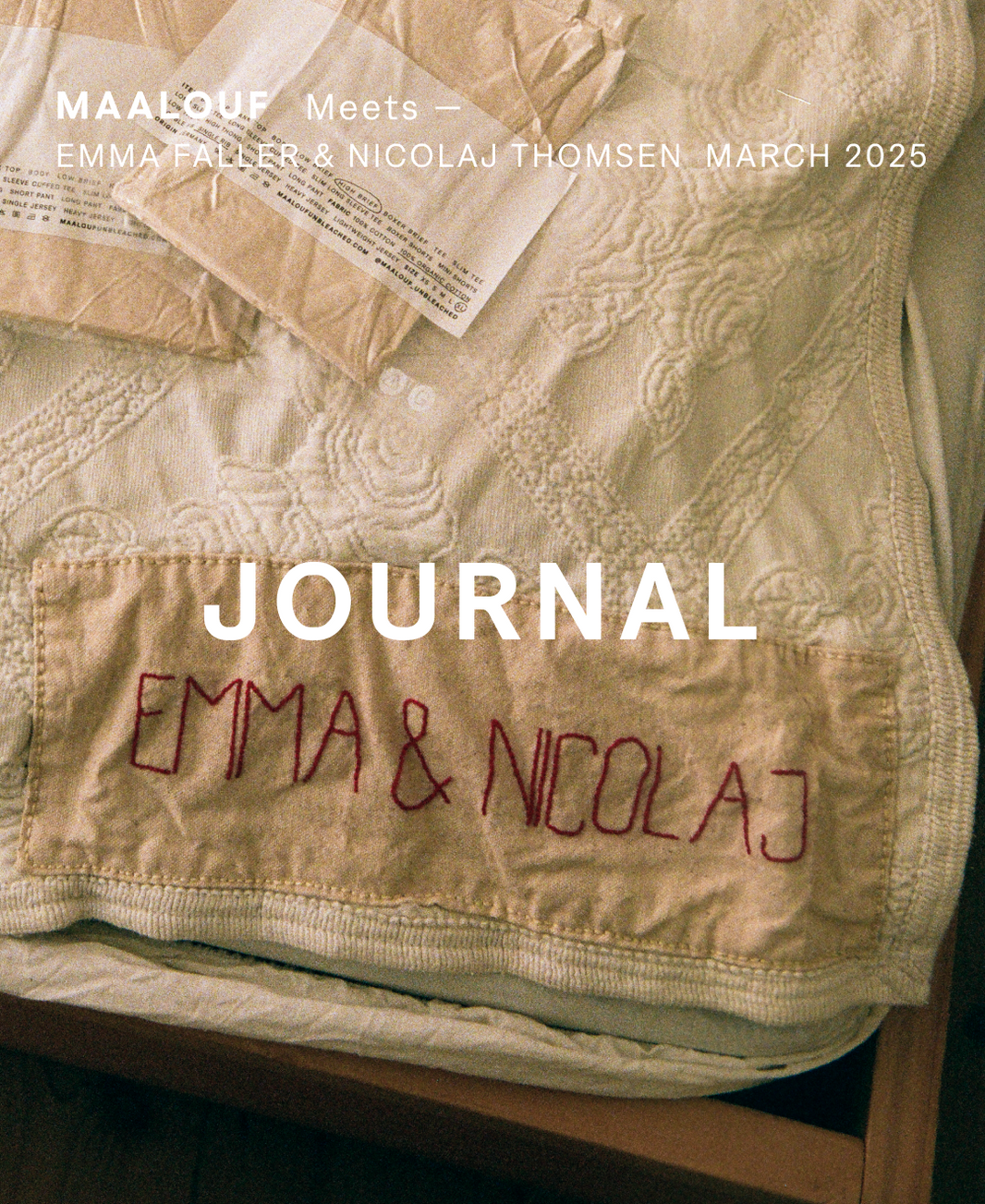 MAALOUF MEETS — EMMA FALLER & NICOLAJ THOMSEN
